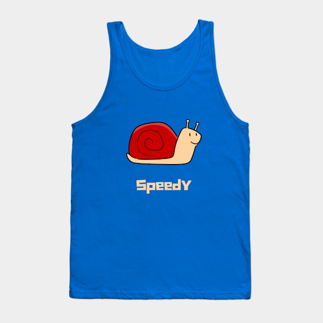 Speedy the Snail Tank Top by WonkeyCreations